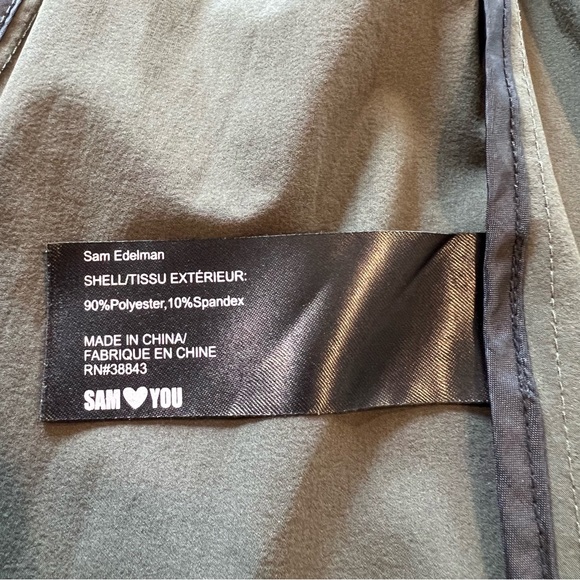 NWOT SAM EDELMAN Field Utility Jacket Lightweight Olive Green Military Safari M - Picture 12 of 16